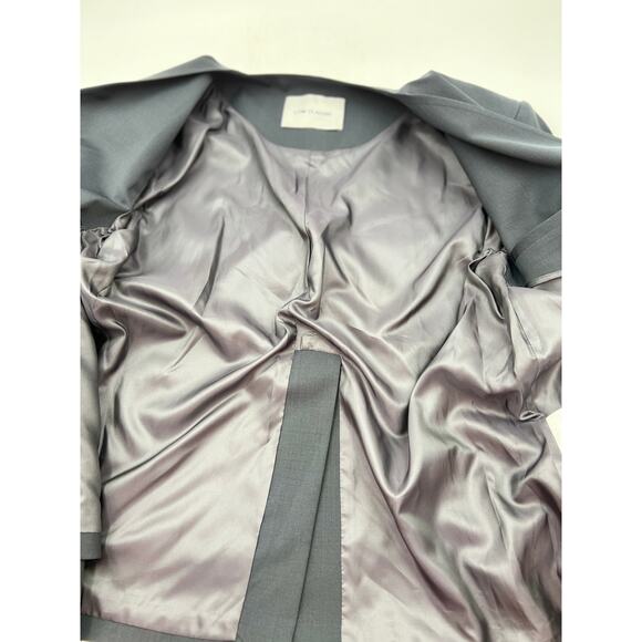 Low Classic Curved Neck Blazer Navy Blue - Picture 4 of 13